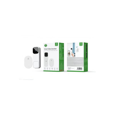 Woox woox r4331 video deurbel binnen bel, fhd, 3mp, 1 2.8 cmos, ip65, wi-fi 802.11 b g n, white