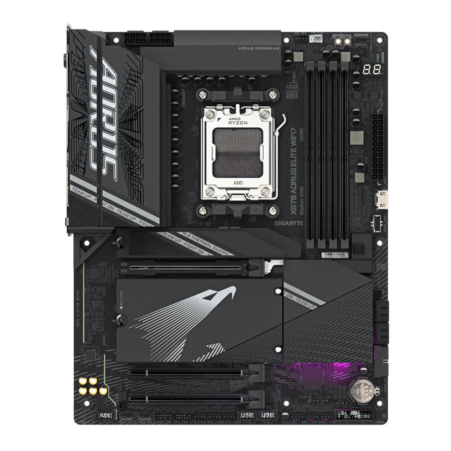 Gigabyte gigabyte x870 a elite wifi7, atx, amd am5, x870, 4x ddr5, usb4, 2.5 gbe, wi-fi 7, pcie 5.0