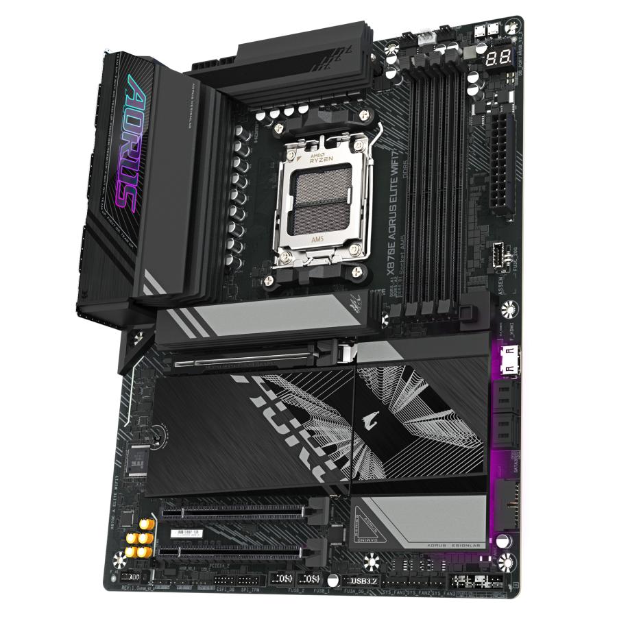 Gigabyte gigabyte x870e a elite wifi7, atx, amd am5, x870, 4x ddr5, usb4, 2.5 gbe, wi-fi 7, pcie 5.0