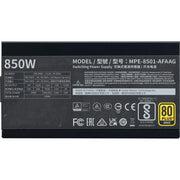 Cooler master mpe-8501-afaag-3eeu mwe gold 850 v2 atx3.1 black, 850w, 90% @typ, 120mm, 4x pcie 6+2 - afbeelding 2
