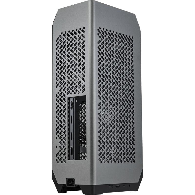 Cooler master ncore 100 max mini tower behuizing (donkergrijs | 2x usb-a | 1x usb-c)