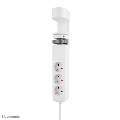 Neomounts ds22-840wh6 desk socket with clamp, 1.4 m, indoor, type f, plastic, white, power delivery