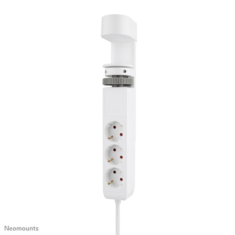 Neomounts ds22-840wh6 desk socket with clamp, 1.4 m, indoor, type f, plastic, white, power delivery