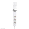 Neomounts ds22-840wh6 desk socket with clamp, 1.4 m, indoor, type f, plastic, white, power delivery