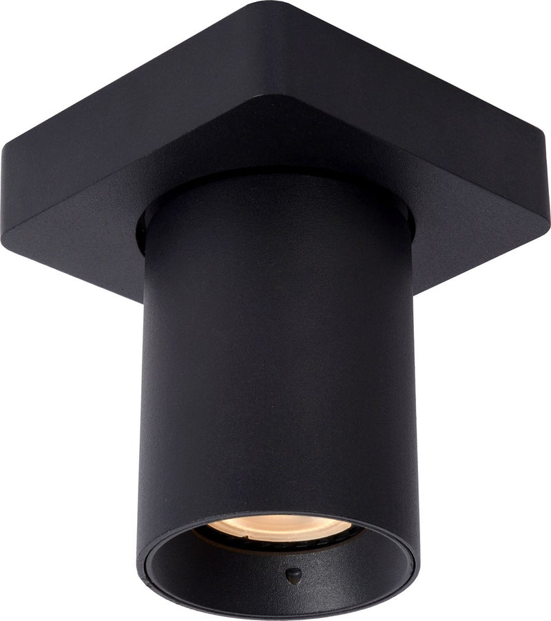 Lucide nigel - plafondspot (plafondlamp) - led dim to warm - gu10 (mr16) - 1x5w 2200k 3000k - zwart