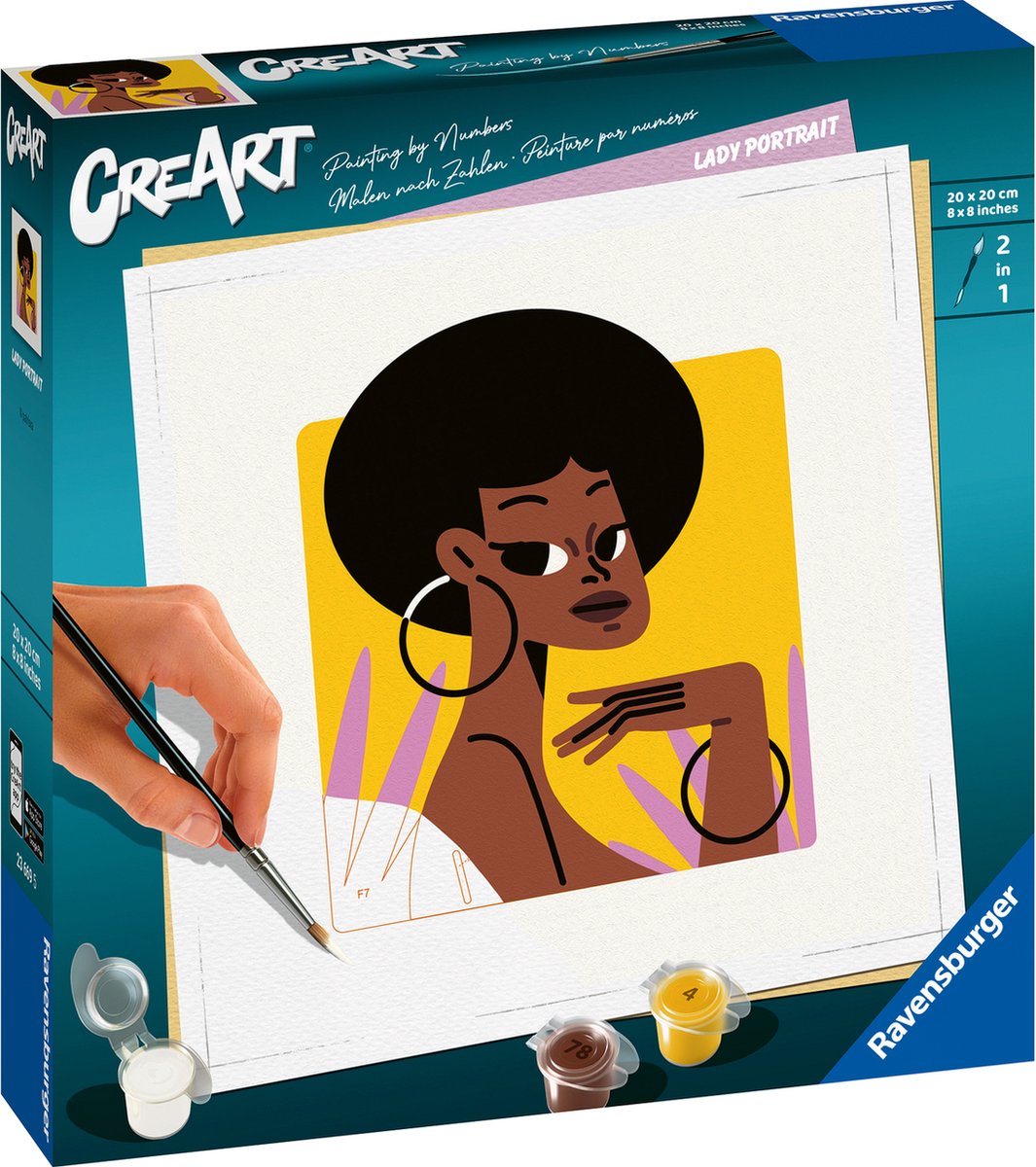 Ravensburger creart schilderen op nummer - vrouwelijk portret