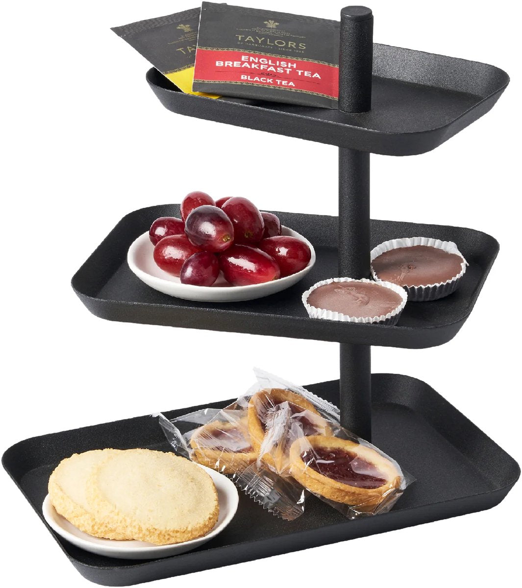 Yamazaki etagere 3-laags - tower - zwart