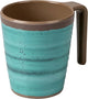 Bo-camp - mok - halo - l - melamine - 4 stuks - aqua