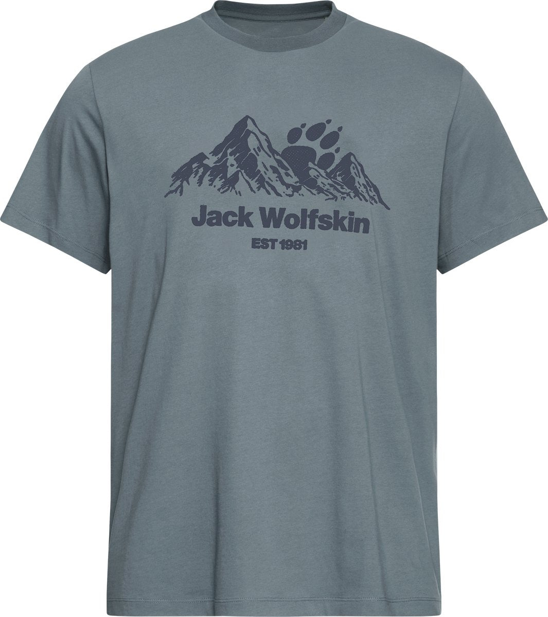 Jack wolfskin carefree t m heren outdoorshirt-grey odessa