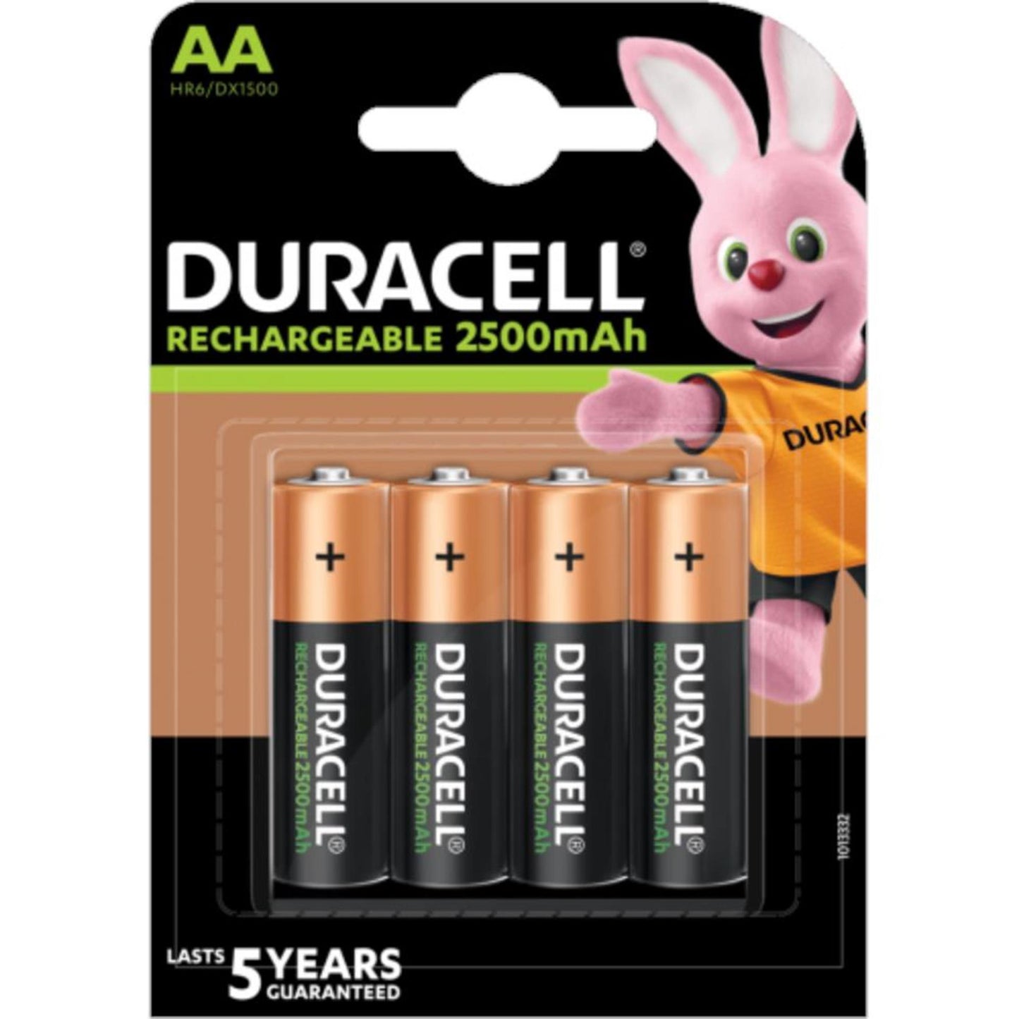 Duracell batterij aa 2500mah 1,2v oplaadbaar (4st)