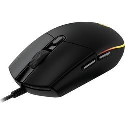 Logitech g203 lightsync gaming muis (zwart, 200 - 8000 dpi, rgb leds)