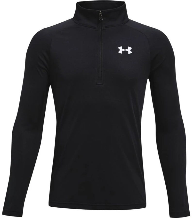 Under armour ua tech 2.0 1 - 2 zip unisex sporttrui - zwart - wit