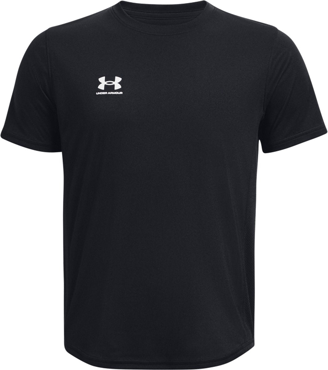 Under armour ua b's challenger train ss unisex sportshirt - zwart - wit