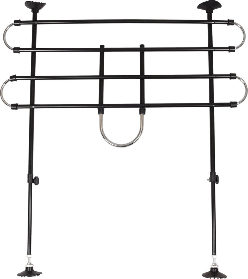 Flamingo autoveiligheidsrek eduard – verstelbaar 90-140 cm breed x 65-110 cm hoog – zwart – veilig reizen met honden