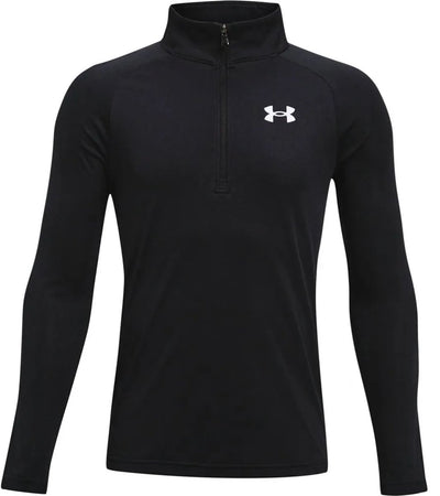 Under armour ua tech 2.0 1 - 2 zip unisex sporttrui - zwart - wit