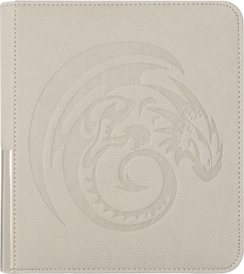 Arcane tinmen dragon shield - zipster binder 160: ashen white