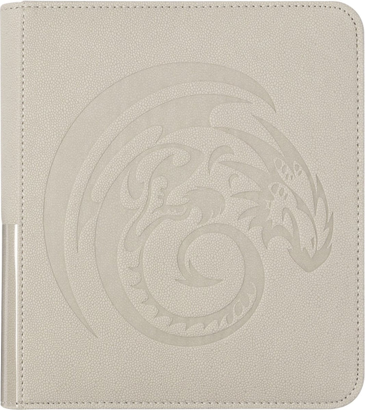 Arcane tinmen dragon shield - zipster binder 160: ashen white