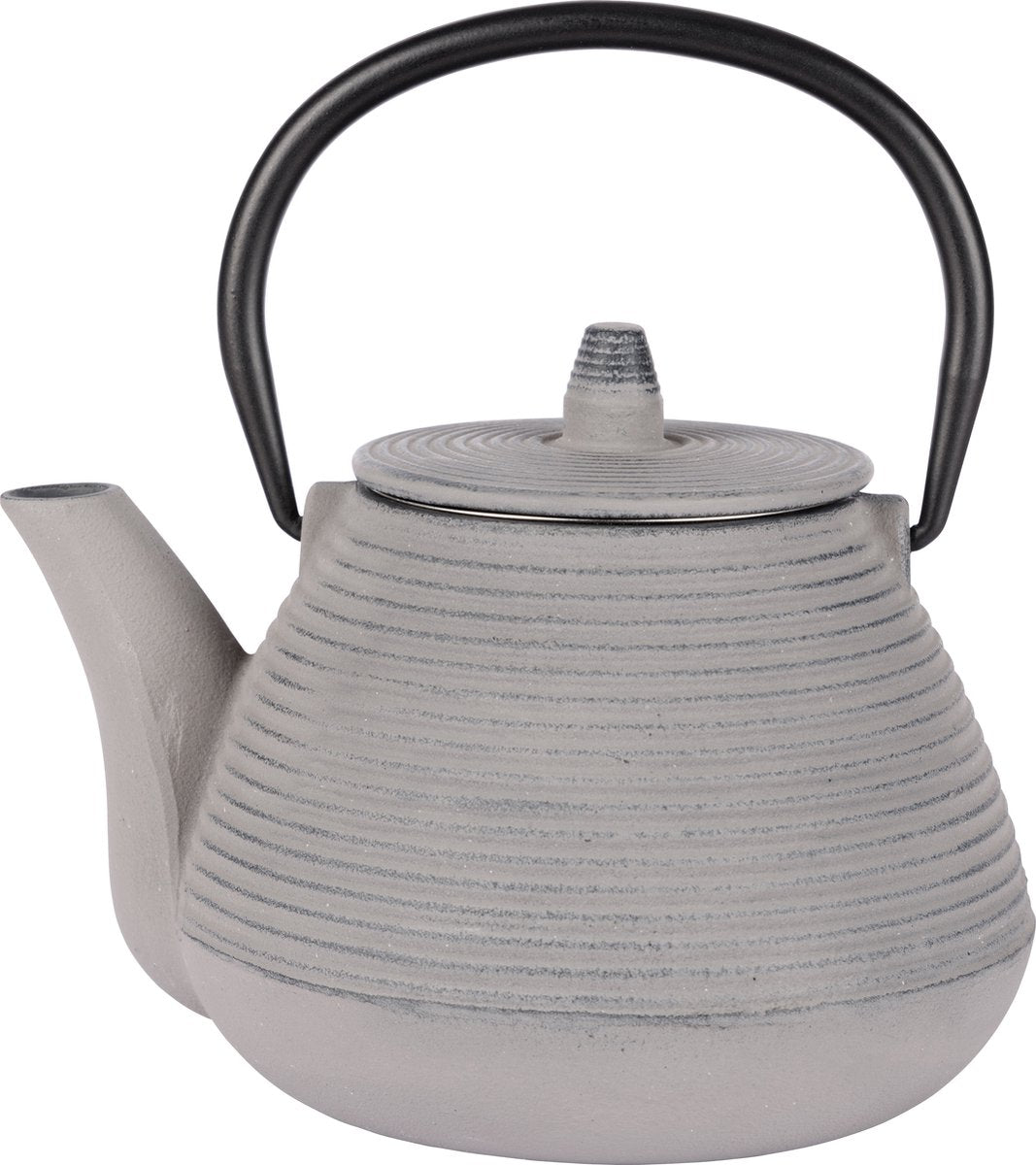 Cosy trendy theepot - 1l - gietijzer - lichtgrijs
