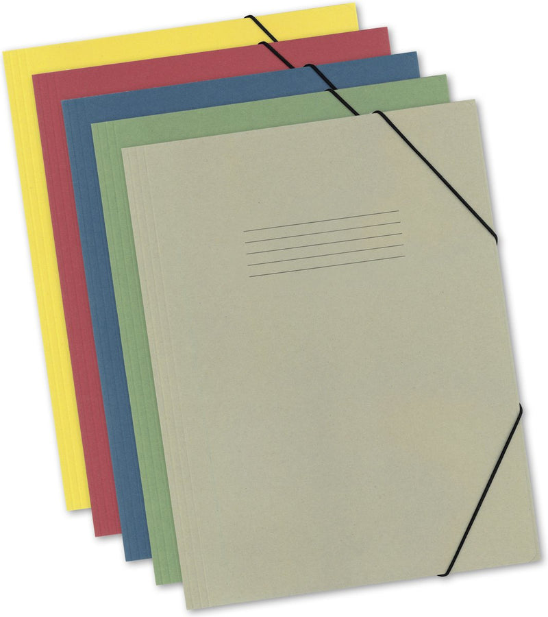 Kangaro elastomap - a3 - 340 gram karton - krimp a 5 stuks - assorti kleuren - k-2077-99