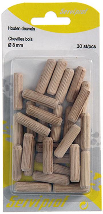 Mack 1013778 - 30 houten deuvels ø 8 mm | 5 stuks
