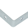 Mack 1013795 - 4 geplooide winkelhaken wit gelakt 60x60mm | 10 stuks