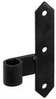 1013721 - gedec. scharnier rechts zwart 150 mm | 10 stuks