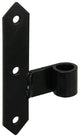 1013720 - gedec. scharnier links zwart 150 mm | 10 stuks