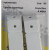 Mack 1013641 - 4 hoekverbinders smal wit | 5 stuks