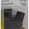 Mack 1013645 - 4 hoekverbinders smal bruin | 5 stuks