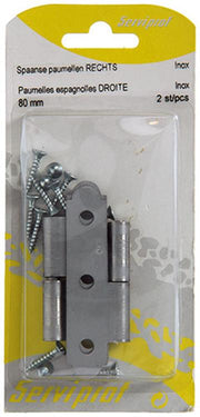 Mack 1013706 - 2 spaanse paumellen rechts inox h 80 - b 45 mm | 5 stuks - afbeelding 2