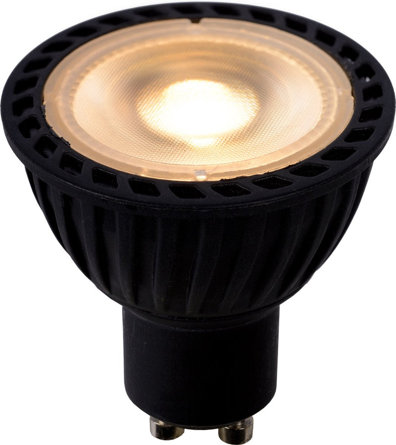 Lucide mr16 - led lamp - ø 5 cm - led dim to warm - gu10 (mr16) - 1x5w 2200k 3000k - zwart