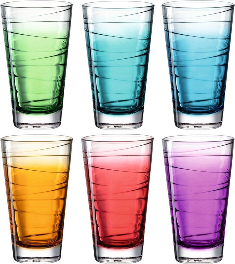 Leonardo vario drinkglass assorti 280ml - set 6