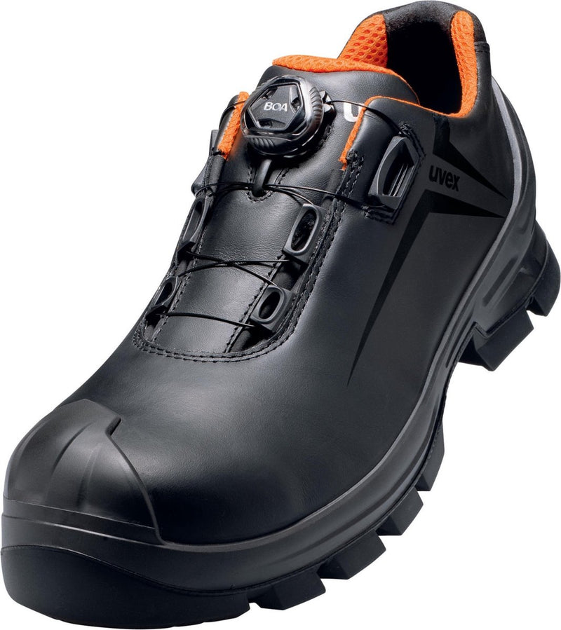 Uvex 6531 6531242 lage veiligheidsschoenen s3 schoenmaat (eu): 42 zwart oranje 1 paar