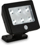 Briloner kollig - led wandlamp oplaadbaar - op batterijen - met sensor - buitenverlichting met bewegingssensor - 12 cm - ip54 - 6.500k - zwart