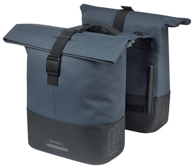 Basil dubbele tas cove mik 2.0 . twin bags cove 28-32l mik navy black