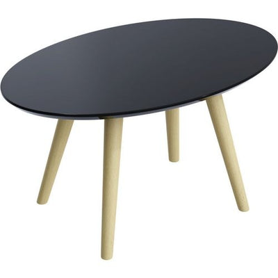 Receptietafel paperflow scandi gelakt mdf zwart