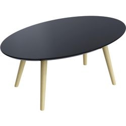 Receptietafel paperflow scandi gelakt mdf zwart
