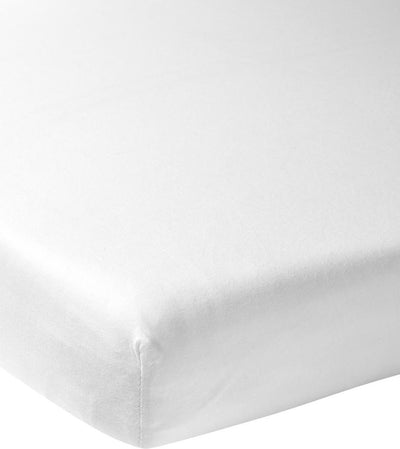 Meyco baby uni hoeslaken ledikant - white - 60x120cm