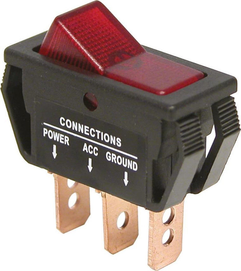 Carpoint schakelaar on off 12v 20a rood