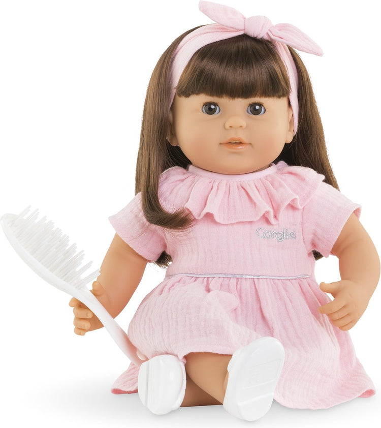 Corolle mon grand poupon babypop met lang haar - julie, 36cm