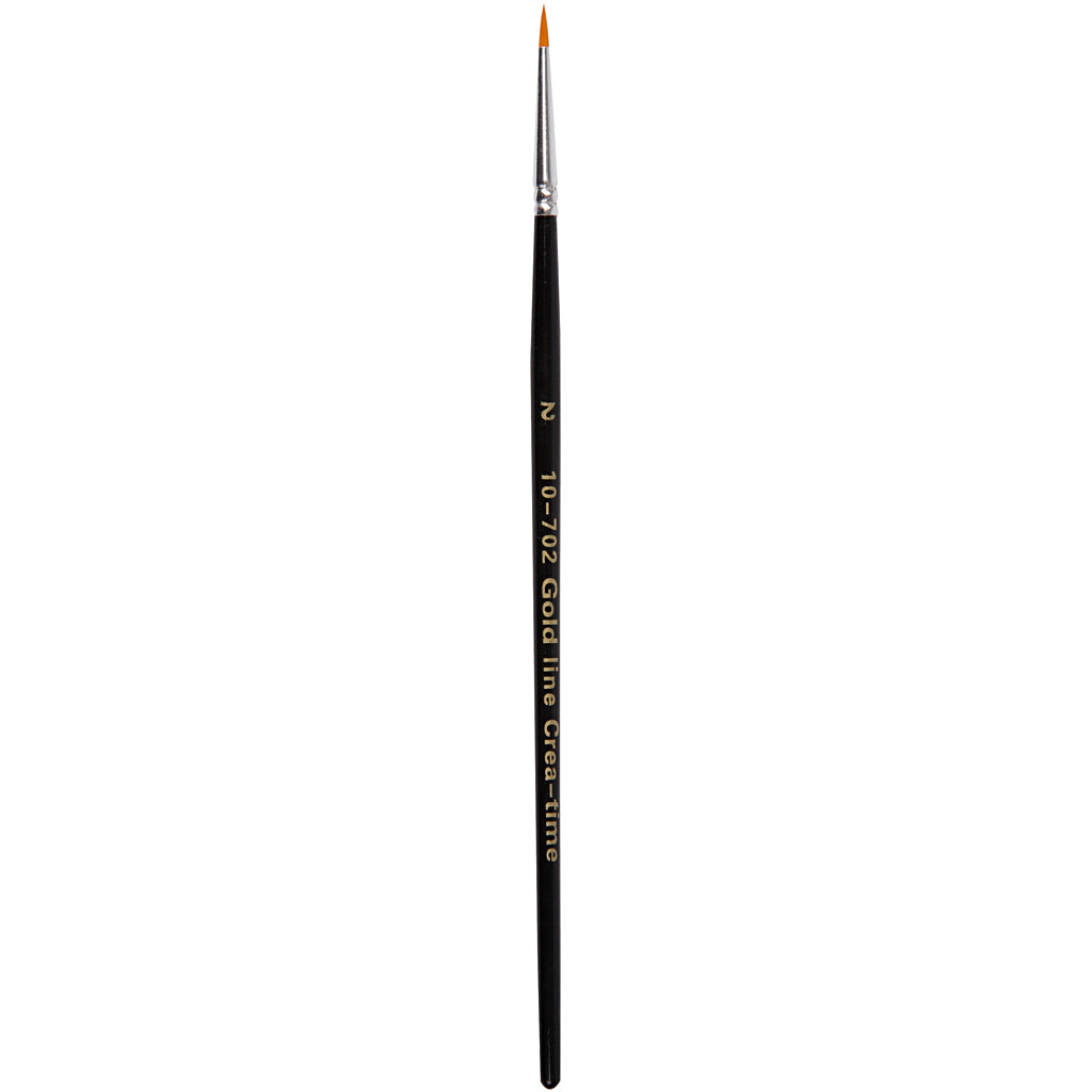 Gold line penselen, afm 2, l: 17 cm, b: 2 mm, rond, 12 stuk 1 doos