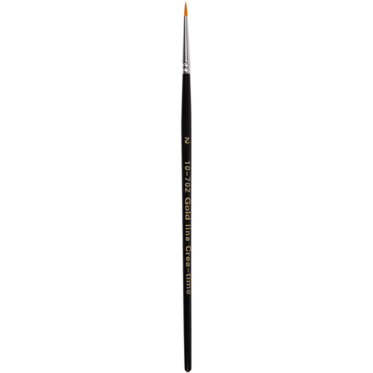 Gold line penselen, afm 2, l: 17 cm, b: 2 mm, rond, 12 stuk 1 doos