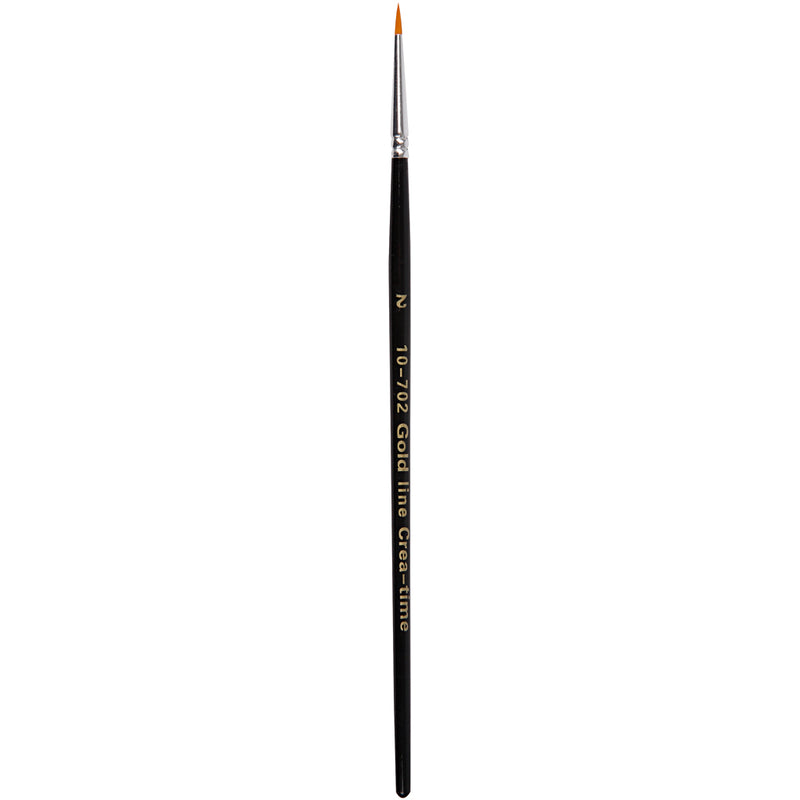 Gold line penselen, afm 2, l: 17 cm, b: 2 mm, rond, 12 stuk 1 doos