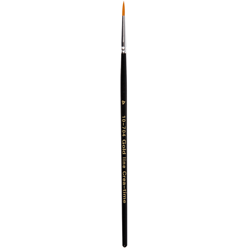 Gold line penselen, afm 4, l: 17 cm, b: 2,5 mm, rond, 12 stuk 1 doos
