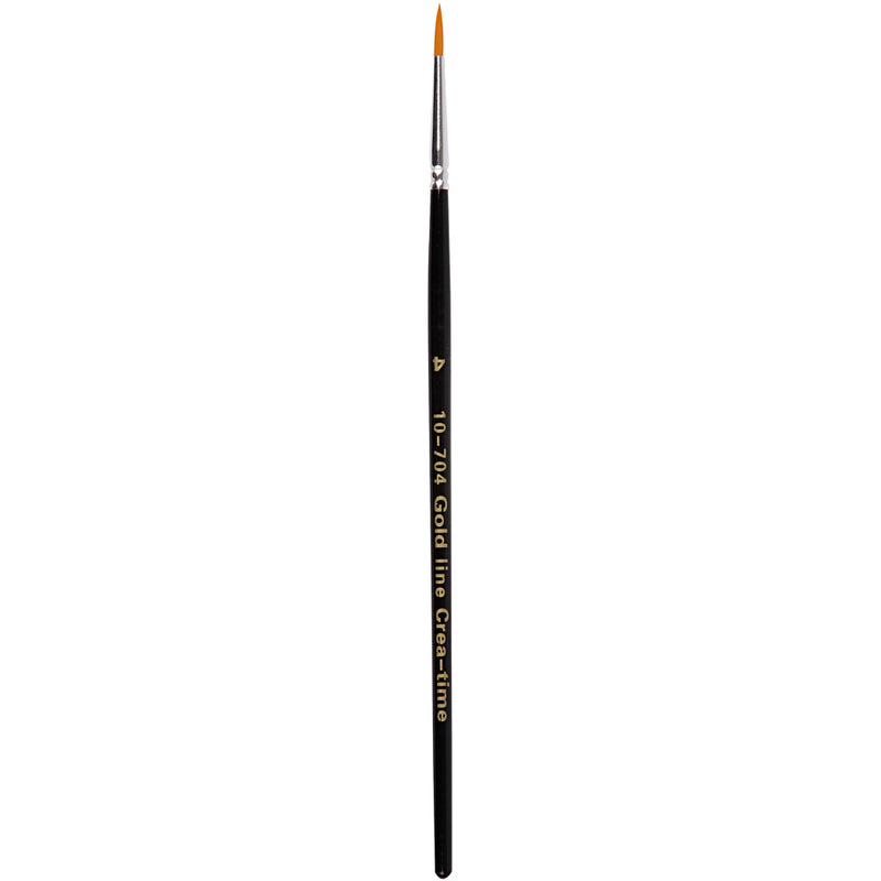 Gold line penselen, afm 4, l: 17 cm, b: 2,5 mm, rond, 12 stuk 1 doos