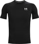 Under armour ua hg armour comp ss-blk heren sportshirt - zwart - wit
