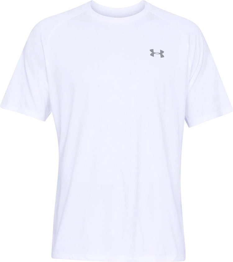 Under armour ua tech 2.0 ss tee-wht heren sportshirt - wit - overcast grijs