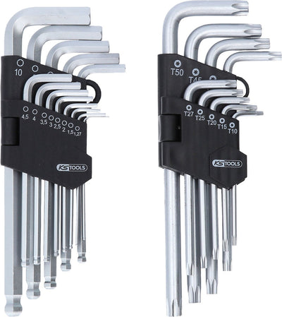 Ks tools tx haakse schroevendraaierset 1.27 mm, 1.5 mm, 2 mm, 2.5 mm, 3 mm, 3.5 mm, 4 mm, 4.5 mm, 5 mm, 6 mm, 7 mm, 8 m