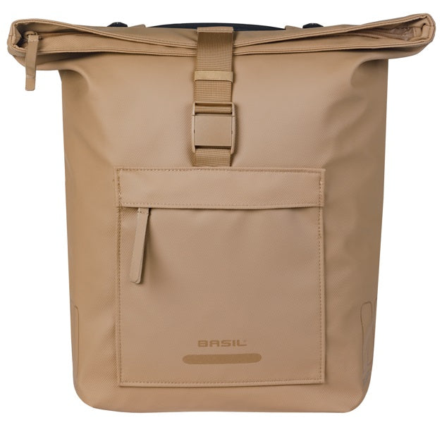 Basil dubbele fietstas brooklyn mik 41l 14 x 30 x 37 cm - zand