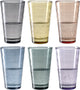 Leonardo verso longdrinkglas 300ml assorti - set 6